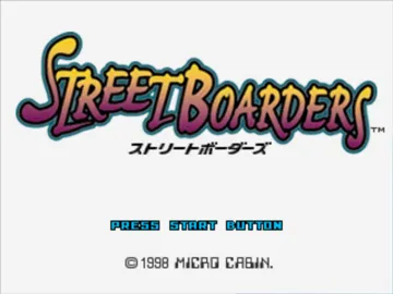 Street Boarders (JP) screen shot title